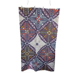 Free People Multi Color Stunning Dining Kitchen Tablecloth Decor L 88 "  W 64"